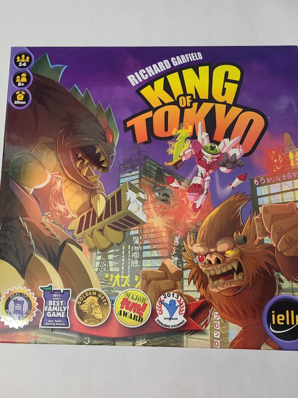 King of Tokyo Board Game Richard Garfield Iello 2014 Complete VGUC